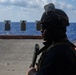 31st MEU Marines and Sailors aboard USS America conduct live fire range