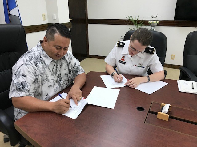 U.S. Army Corps of Engineers, CNMI sign agreement for Saipan Beach Road Coastal Storm Damage Reduction Study