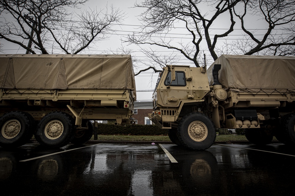 143rd Transportation Company Soldiers receive protective gear from NJ Department of Health