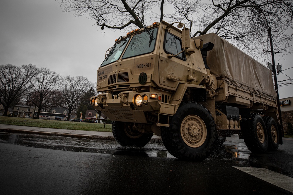 143rd Transportation Company Soldiers receive protective gear from NJ Department of Health