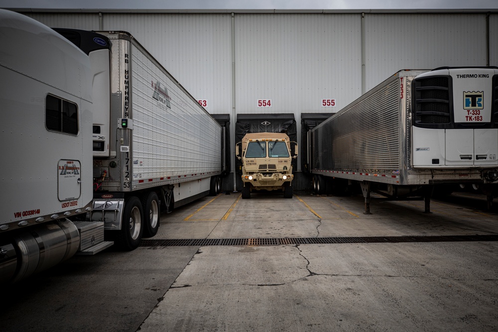 143rd Transportation Company Soldiers receive protective gear from NJ Department of Health