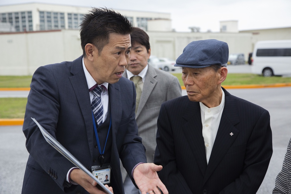 Okinawa Defense Bureau Visits Camp Kinser