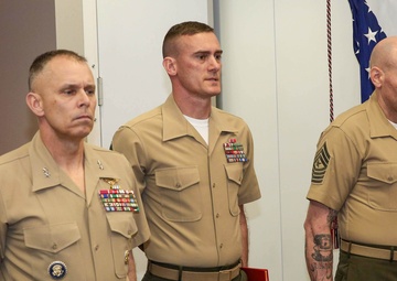 MARFORCYBER Hosts Digital Relief and Appointment Ceremony: Bids Sgt. Maj. Krause Farewell, Welcomes Sgt. Maj. Williamson Through Video Conference