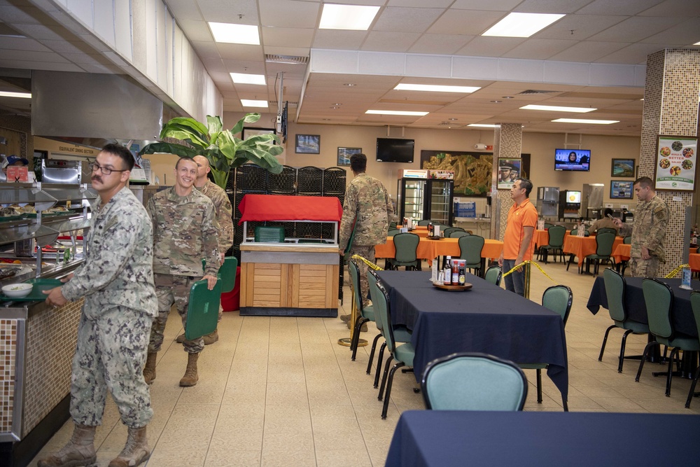 Diego Garcia Galley Takes Precautions to Prevent COVID-19