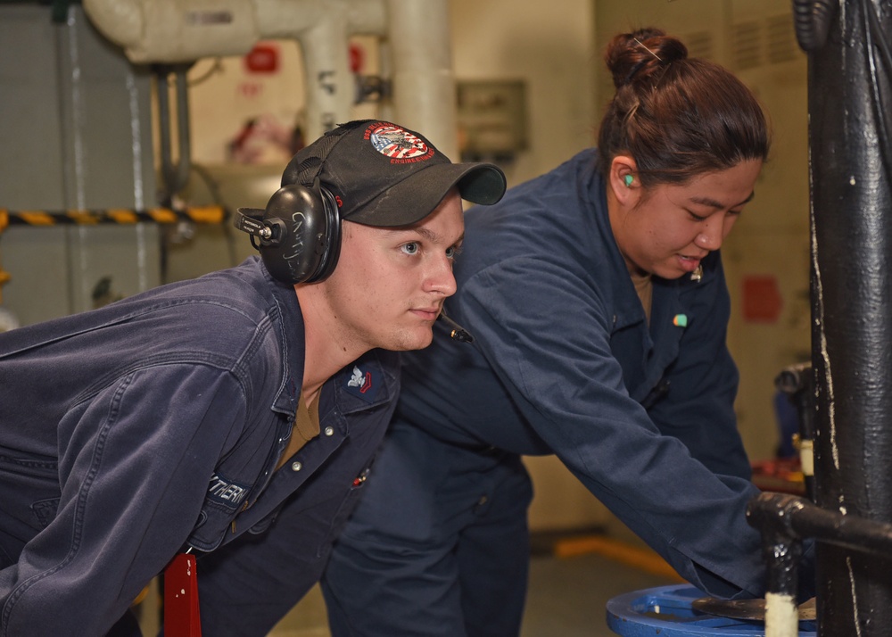 USS Blue Ridge Engineering Training Evolution