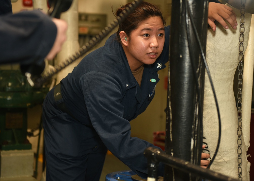 USS Blue Ridge Engineering Training Evolution