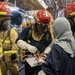 Amphibious assault ship USS America (LHA 6) conducts general quarters drill