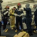 Amphibious assault ship USS America (LHA 6) conducts general quarters drill