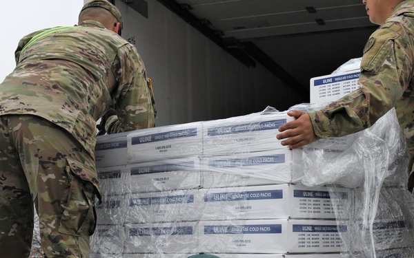 New York National Guard supports COVID-19 test site on Staten Island