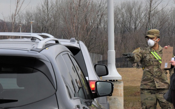 New York National Guard supports COVID-19 test site on Staten Island