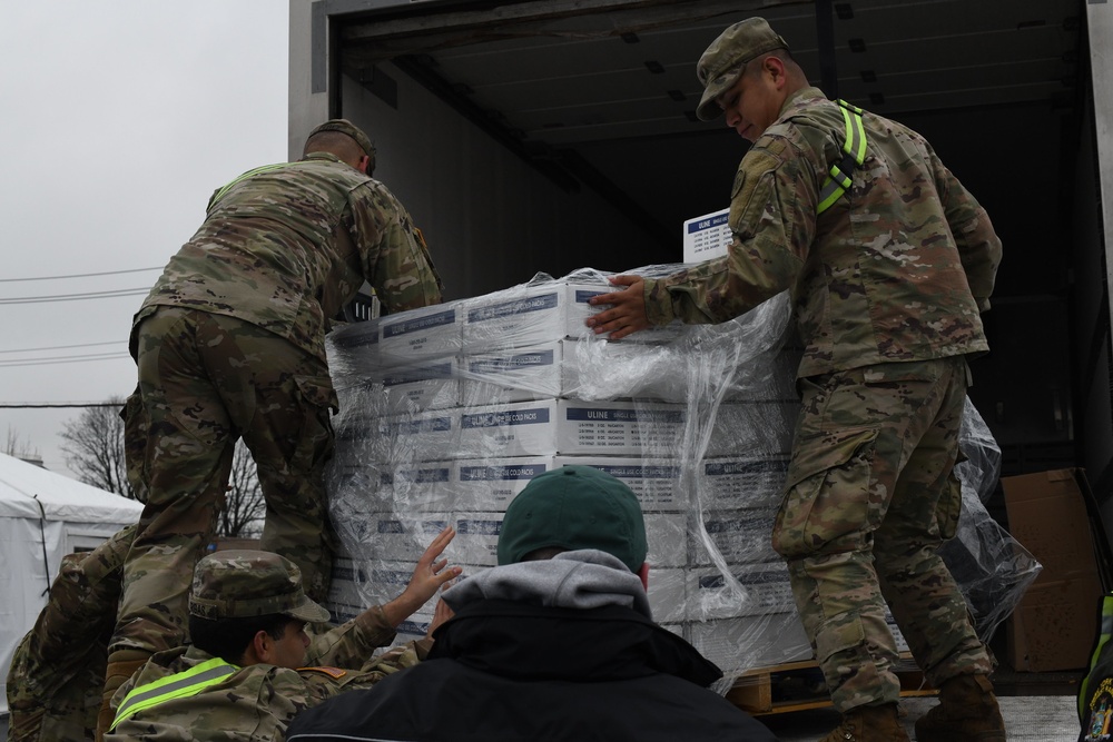 New York National Guard supports COVID-19 test site on Staten Island