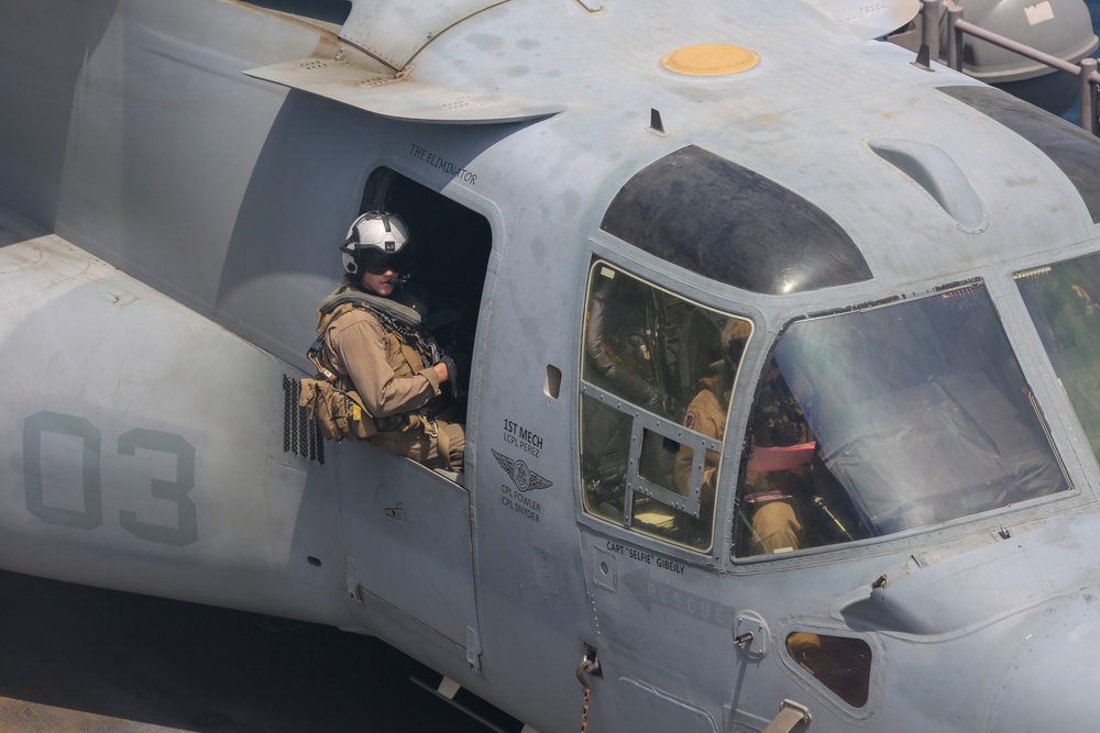 Flight operations aboard USS Bataan