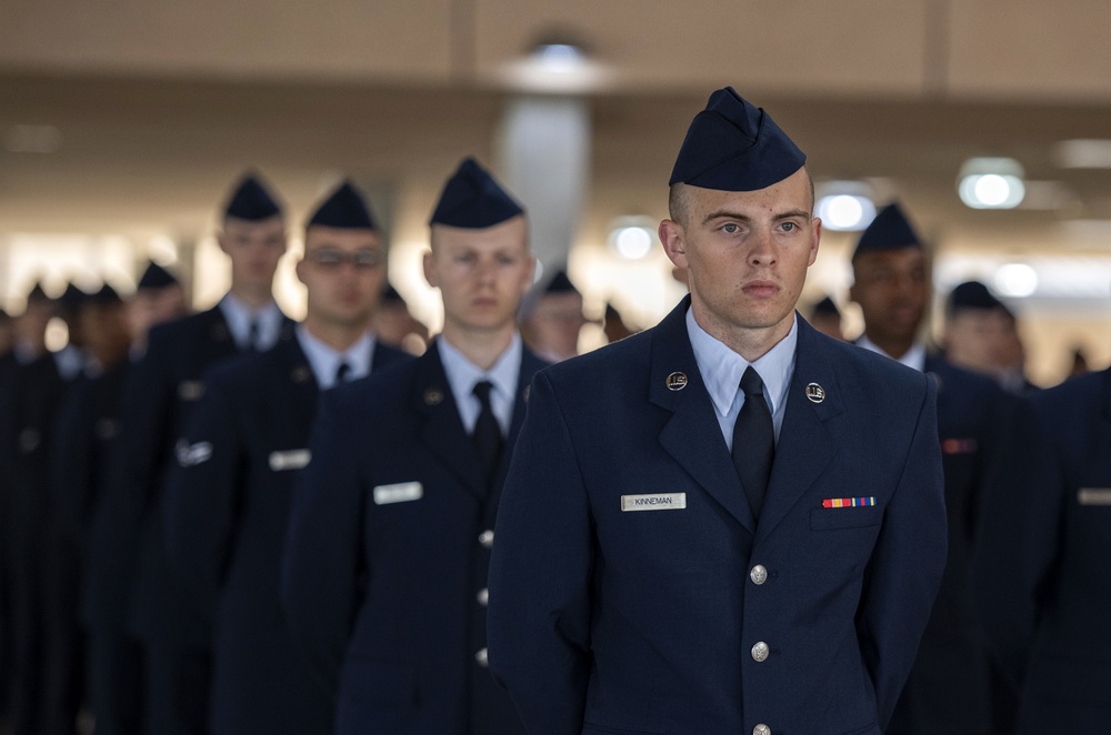 Social distancing practiced at U.S. Air Force BMT graduation