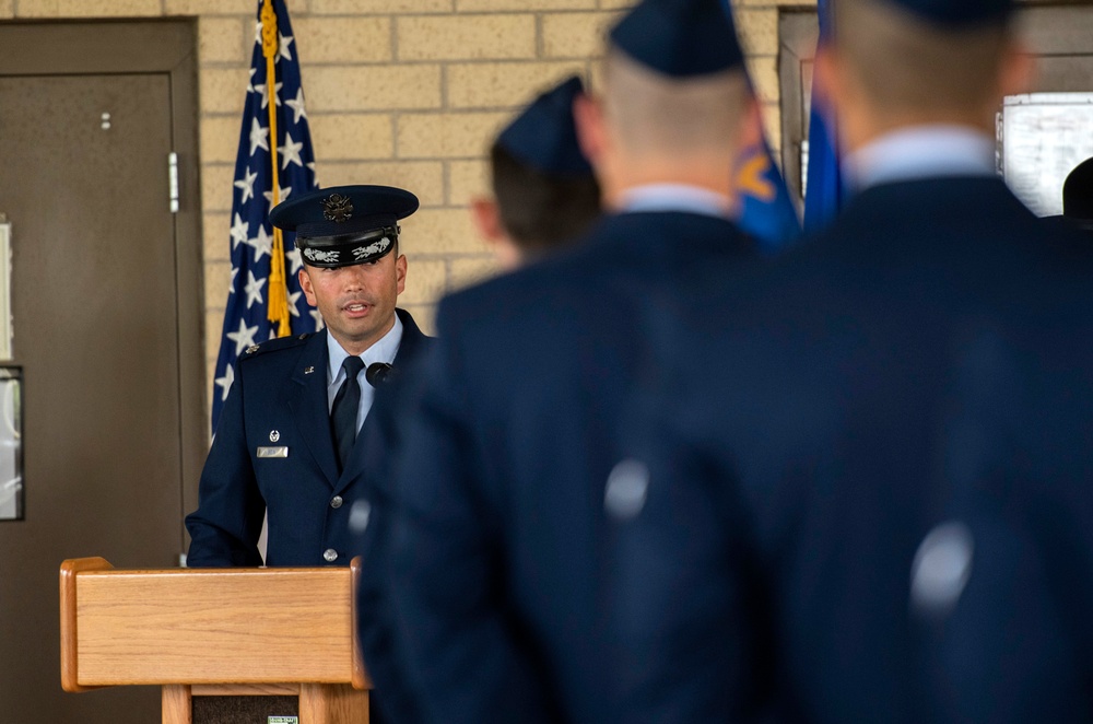 Social distancing practiced at U.S. Air Force BMT graduation