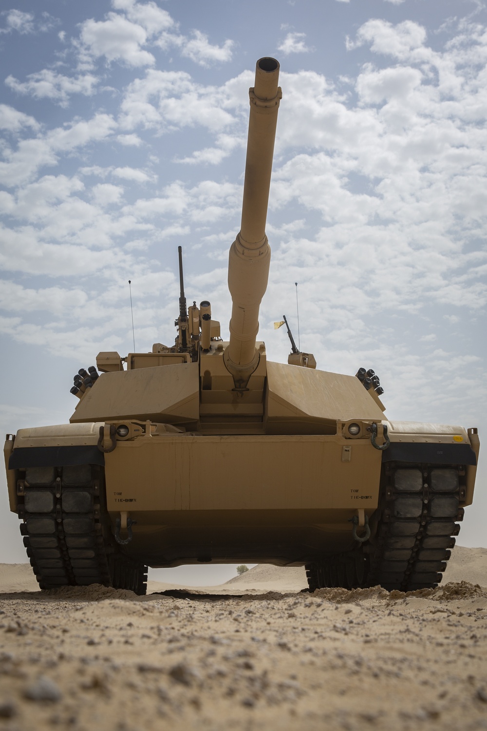 U.S. Marines Conduct Live-Fire Training with M1A1 Abrams Tanks