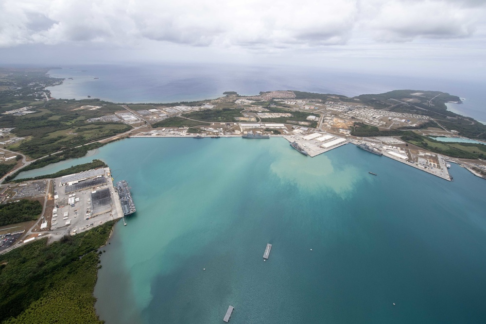 America Expeditionary Strike Group operates from Naval Base Guam, March 21, 2020.