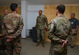 1st Infantry Division Forward CSM performs COVID-19 inspections