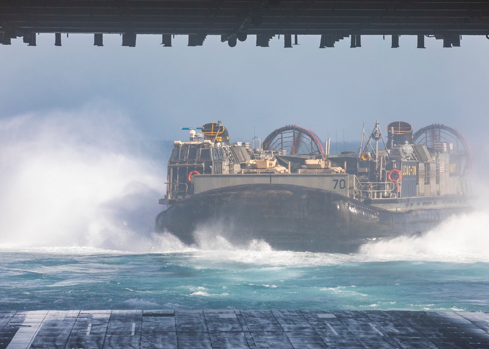 USS Bataan Well Deck Operations