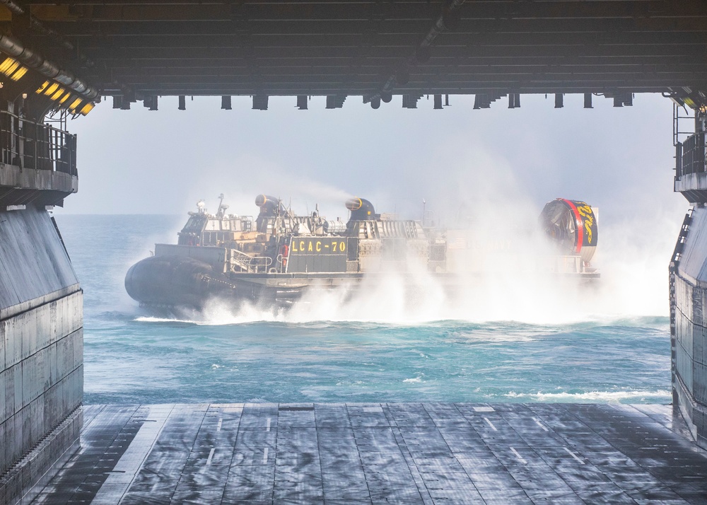 USS Bataan Well Deck Operations