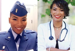 Lt. Sparkle Mccuiston works on the front lines battling COVID-19 as a civilian infectious disease nurse practitioner