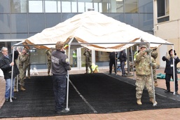 NY National Guard assists hospitals with temporary treatment tents