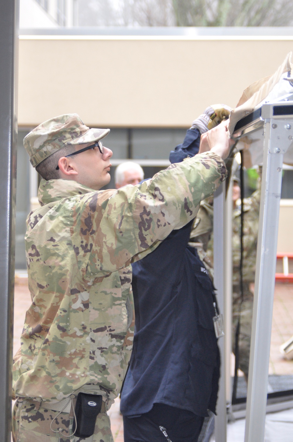 NY National Guard assists hospitals with temporary treatment tents