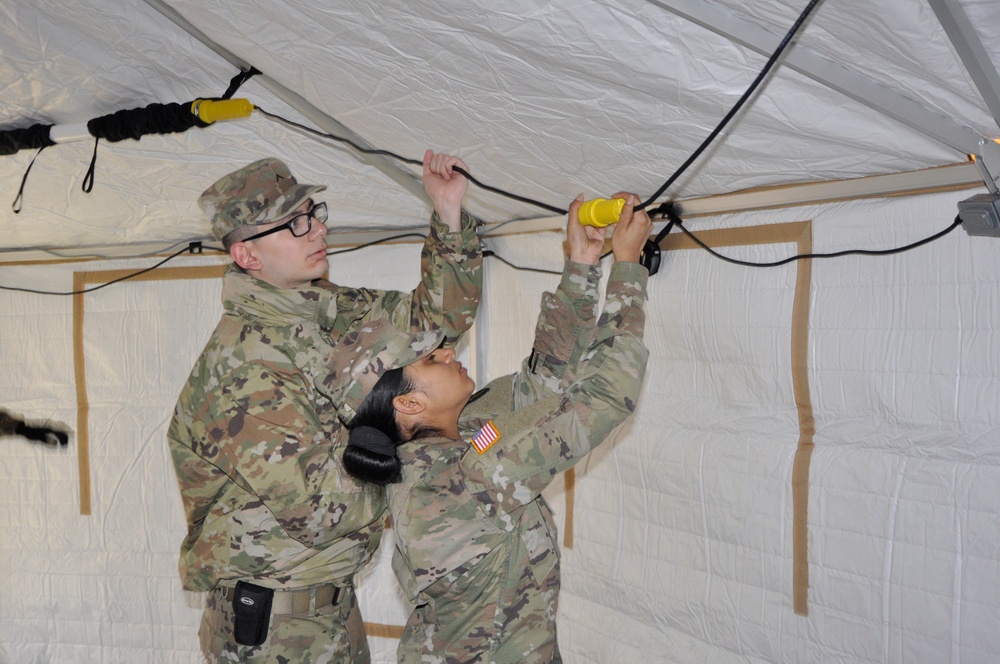 NY National Guard assists hospitals with temporary treatment tents