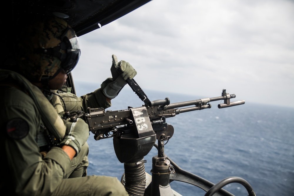 31st MEU Marines execute aerial gunnery live-fire in South China Sea