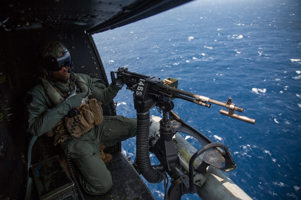 31st MEU Marines execute aerial gunnery live-fire in South China Sea