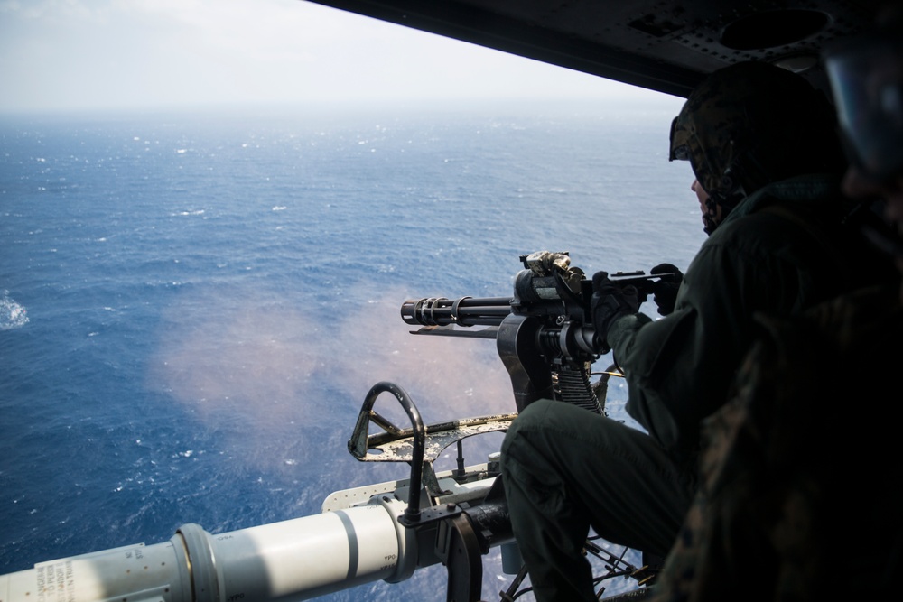 31st MEU Marines execute aerial gunnery live-fire in South China Sea