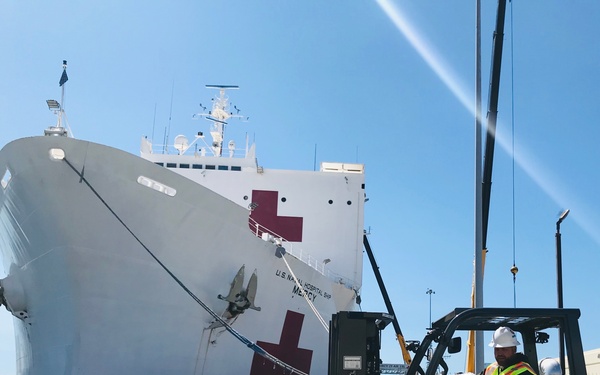 USNS Mercy (T-AH 19) Prepares to Deploy
