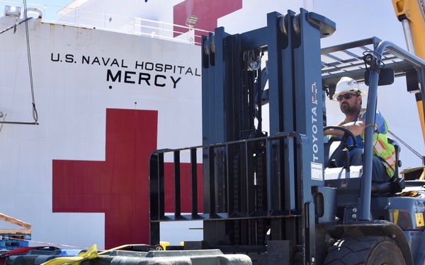 USNS Mercy (T-AH 19) Prepares for Deployment