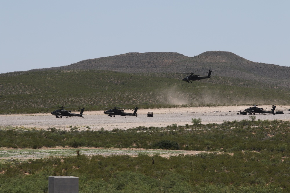 1-149th Attack Reconnaisance Battalion conducts gunnery