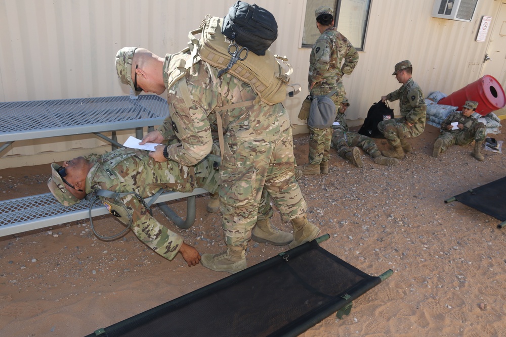 36th Combat Aviation Brigade Medics conduct Mass Casualty exercise