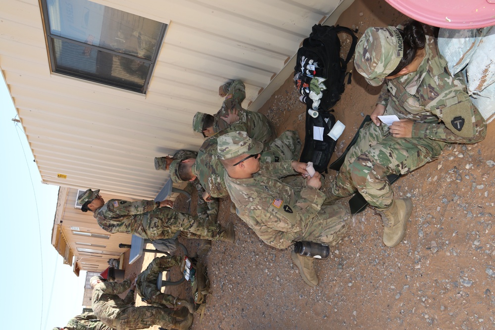 36th Combat Aviation Brigade Medics conduct Mass Casualty exercise