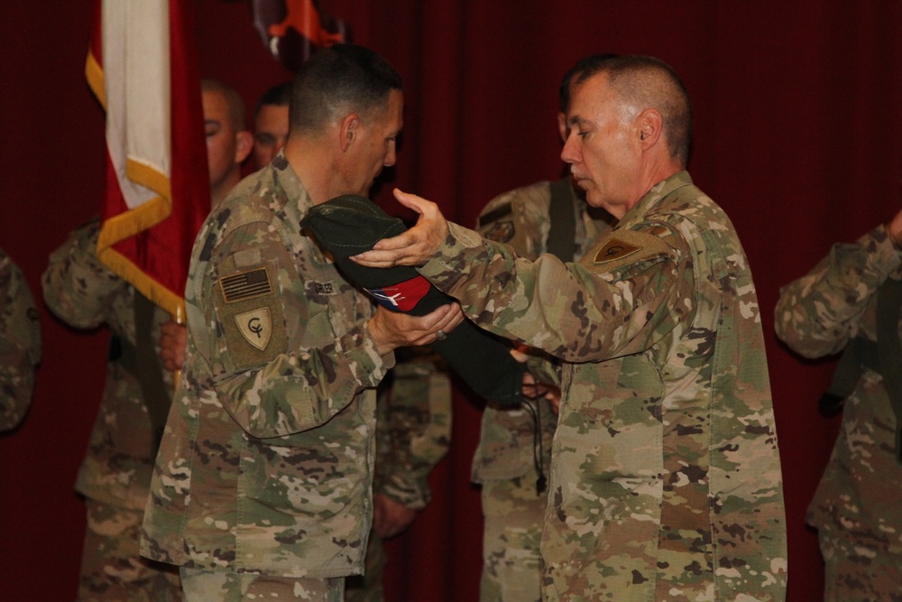 Transfer of Authority Ceremony for Task Force Spartan Shield