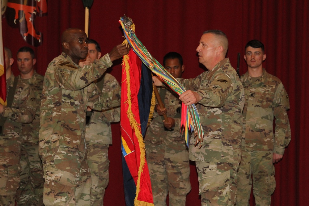 Transfer of Authority Ceremony for Task Force Spartan Shield