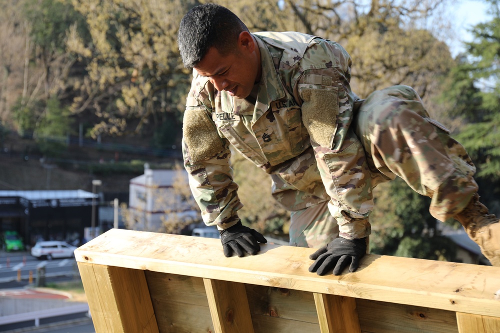 Camp Zama’s new obstacle course provides Soldiers alternate PT option