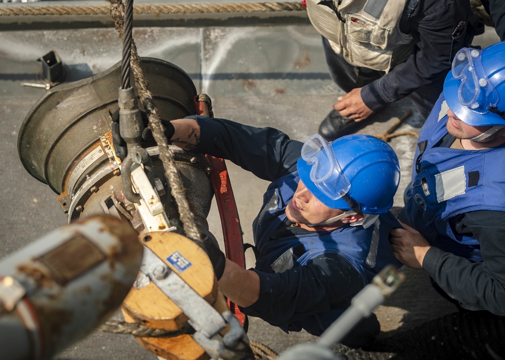 Replenishment-at-sea with USNS Tippecanoe