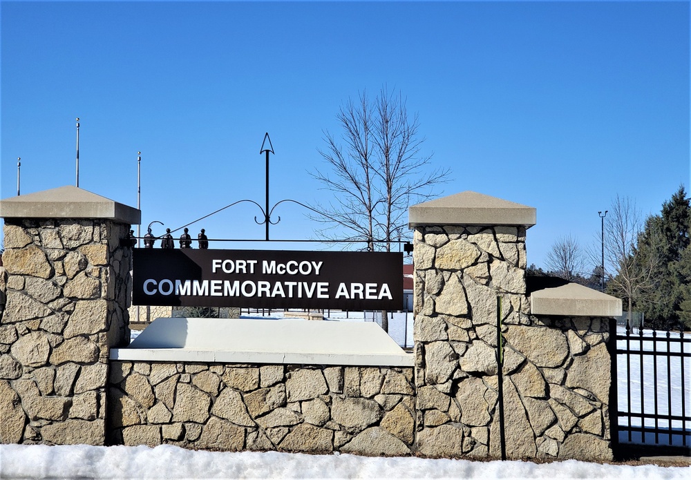 March Views of Fort McCoy Commemorative Area