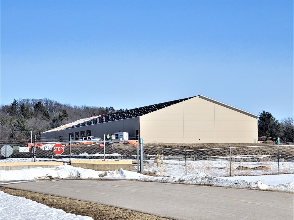 Construction continues on shipping, receiving facility at Fort McCoy