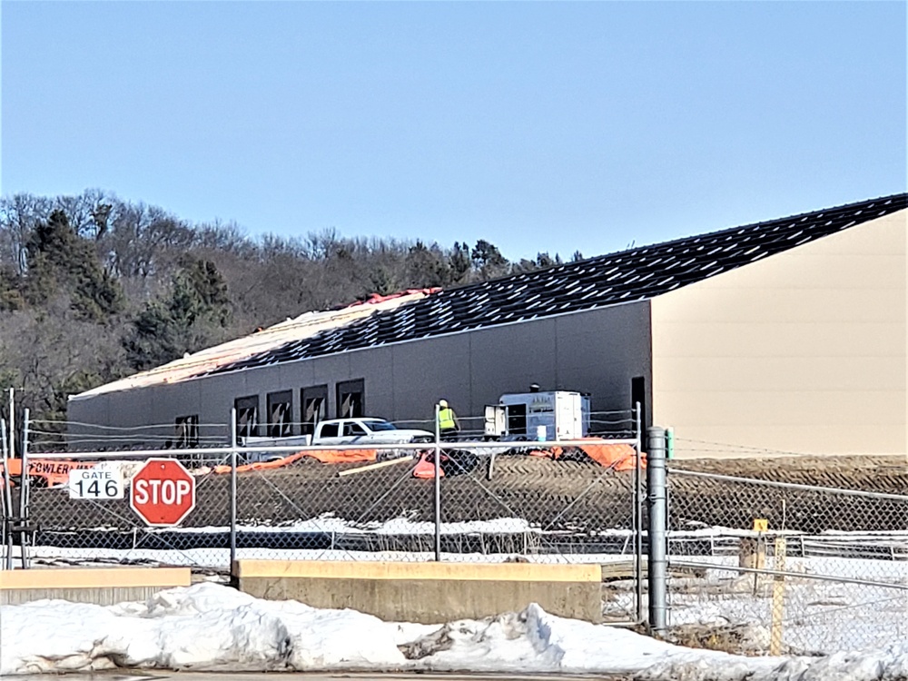 Construction continues on shipping, receiving facility at Fort McCoy