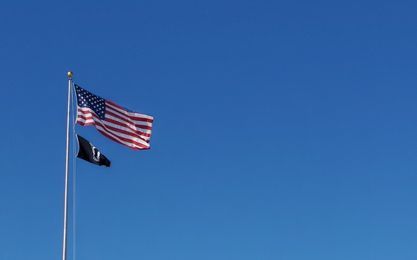 American Flag and Fort McCoy