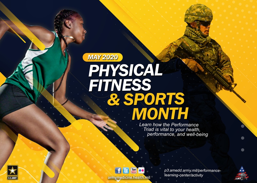 Physical Fitness and Sports Month poster