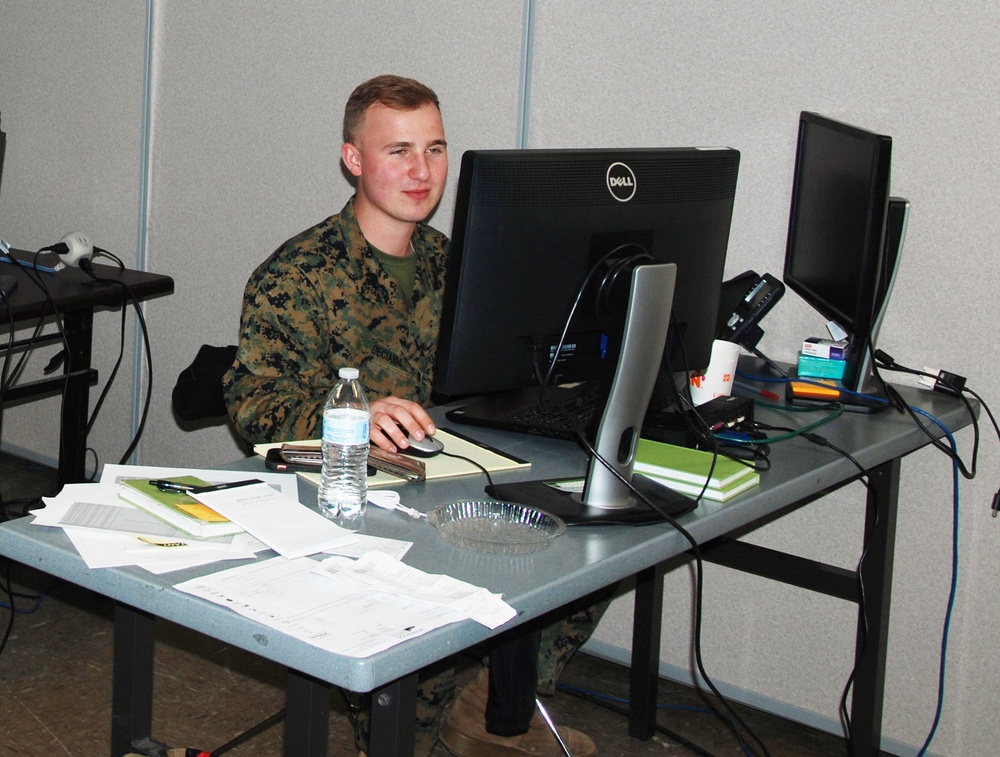 Soldiers and Airmen man joint operations center