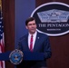 SecDef Esper Discusses DoD's Efforts in Response to COVID-19