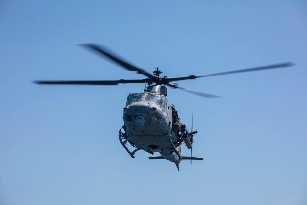 Sailors take part in flight operations