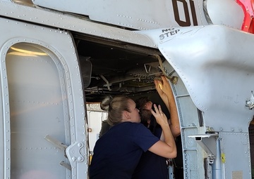 Maintenance on MH-60 Sea Hawk