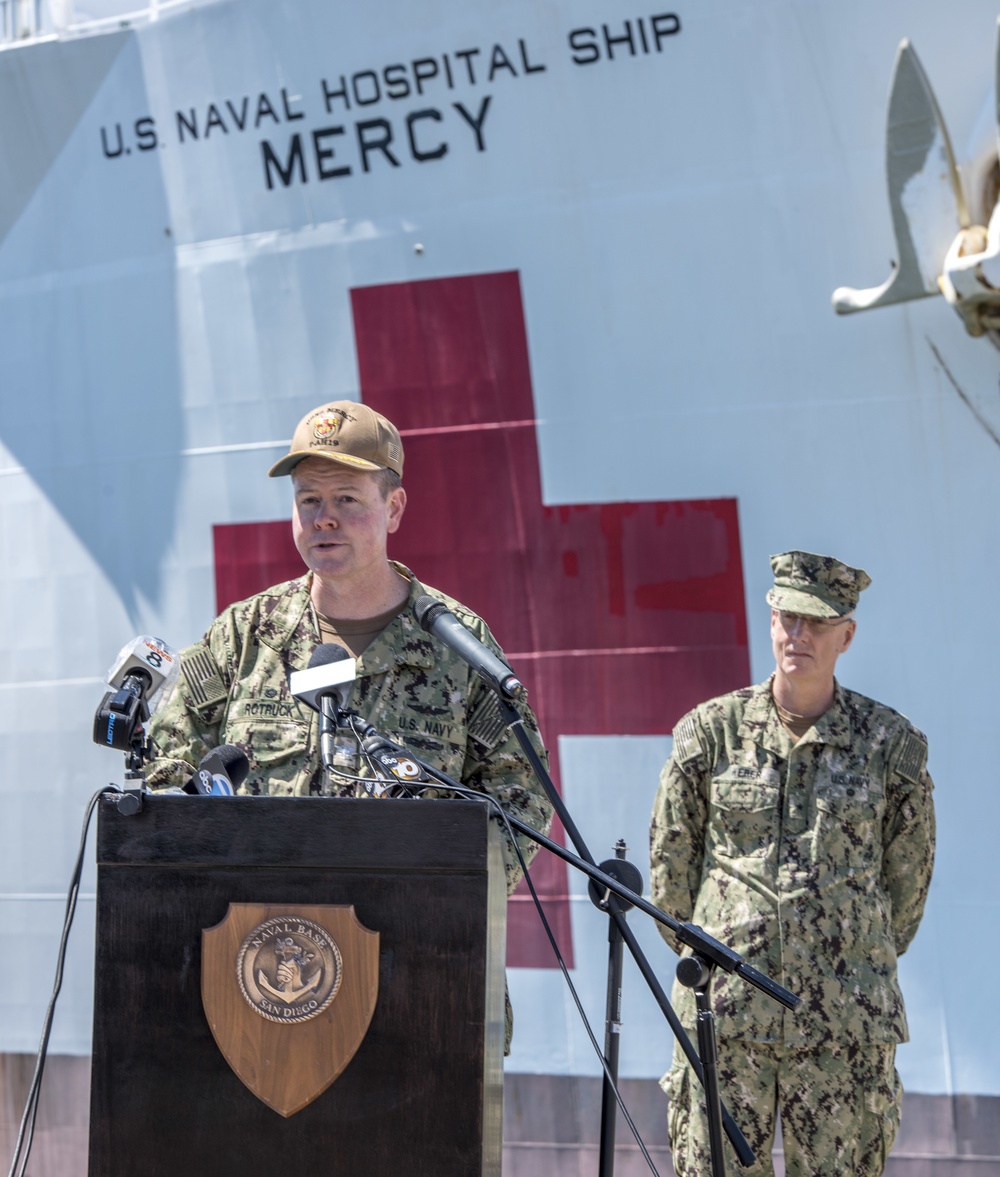 USNS Mercy hosts press conference