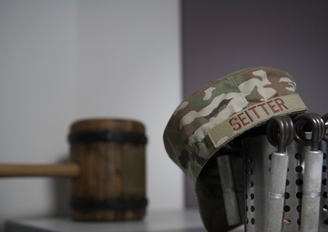 Airman uses arm wrestling to persevere